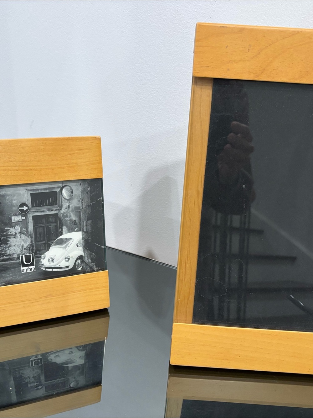 Umbra Natural Wood Frame with Clear Glass Accent